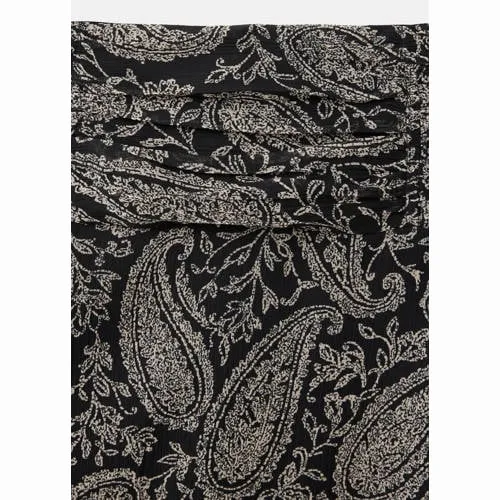 Mango maxi rok met paisleyprint zwart, foto 8
