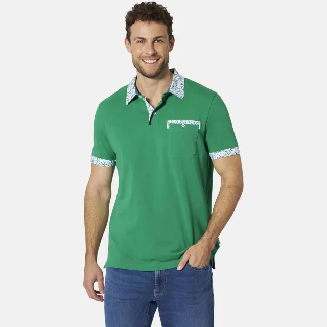 Babista regular fit polo Plus Size - groen