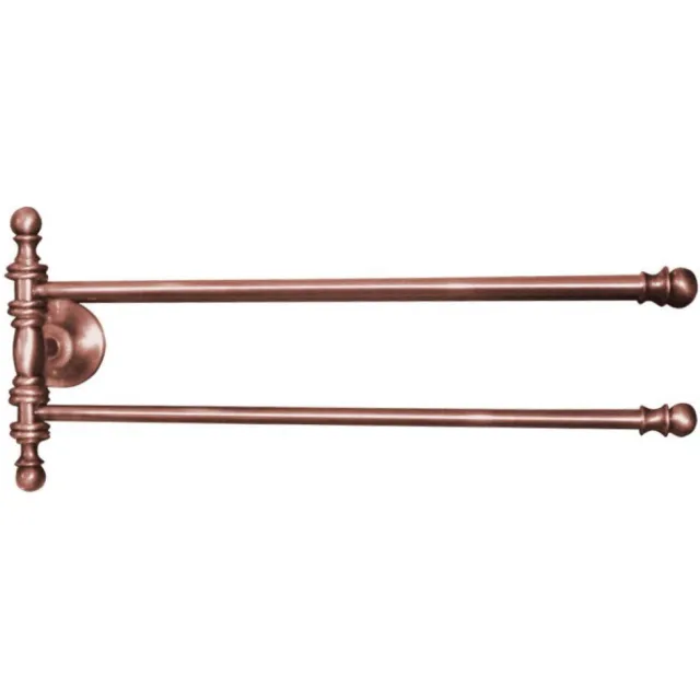 Sapho Dubbele Handdoekhouder Sapho Perla Draaibaar 39x16 cm Rose Goud