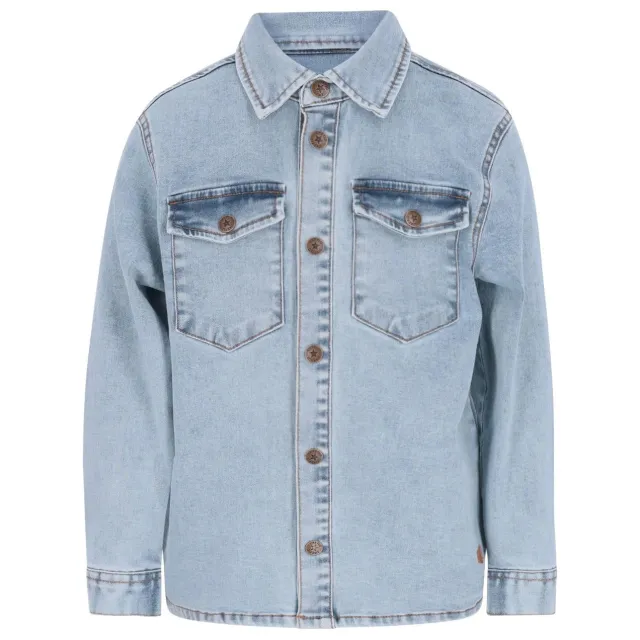 Like Flo junior denim casual overhemd - lichtblauw, foto 2