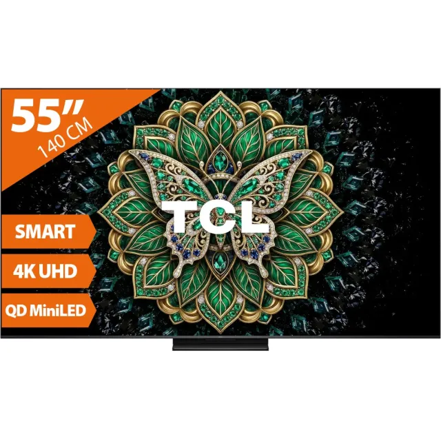 TCL 55MQLED75L televisie zwart, foto 2