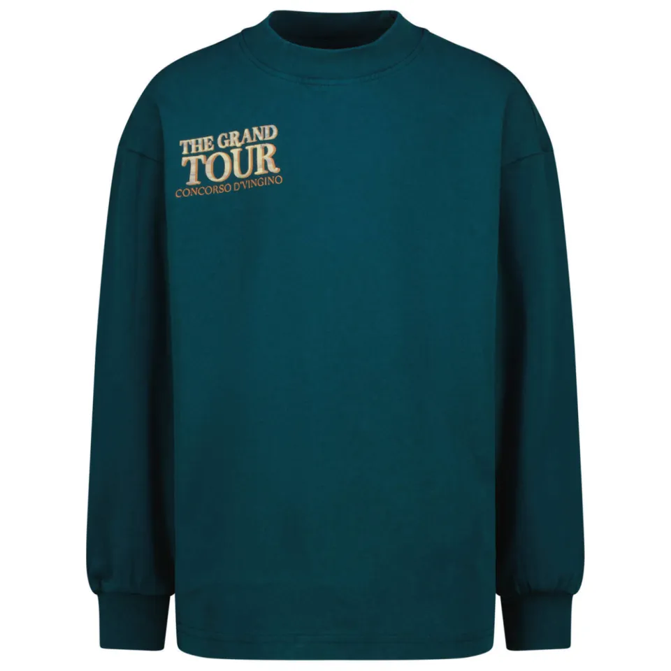 Vingino Hendo oversized longsleeve donkergroen, foto 2