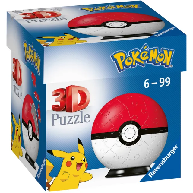 Ravensburger pokémon pokéball 3D puzzel 54 stukjes