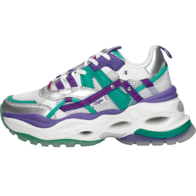 Buffalo Triplet Hollow lage sneakers zilver, foto 2