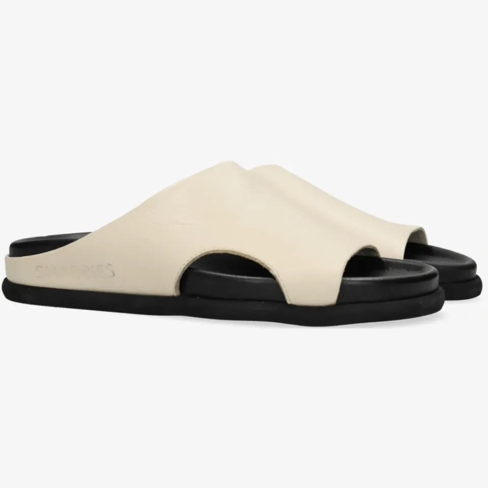 Shabbies Amsterdam Inga Close slipper Leer Gebroken wit, foto 7