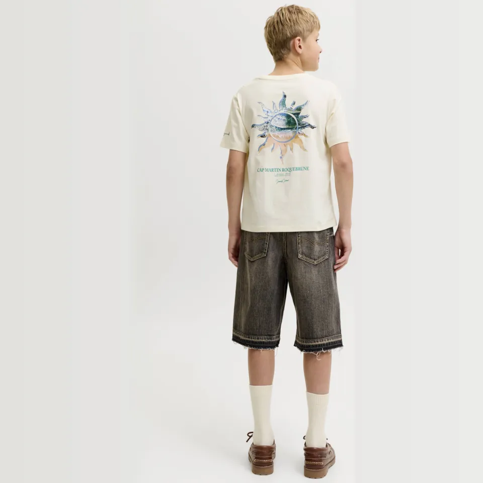 Jack & Jones T-shirt met backprint ecru, foto 4