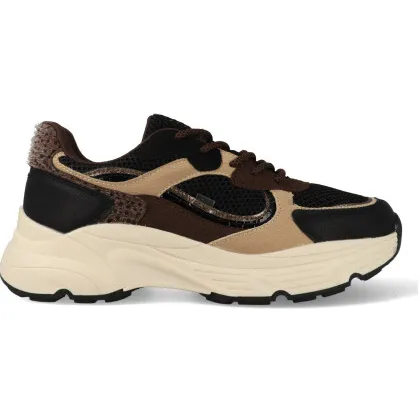 Posh by Poelman Sneakers angi 09 / beige / bronze Zwart