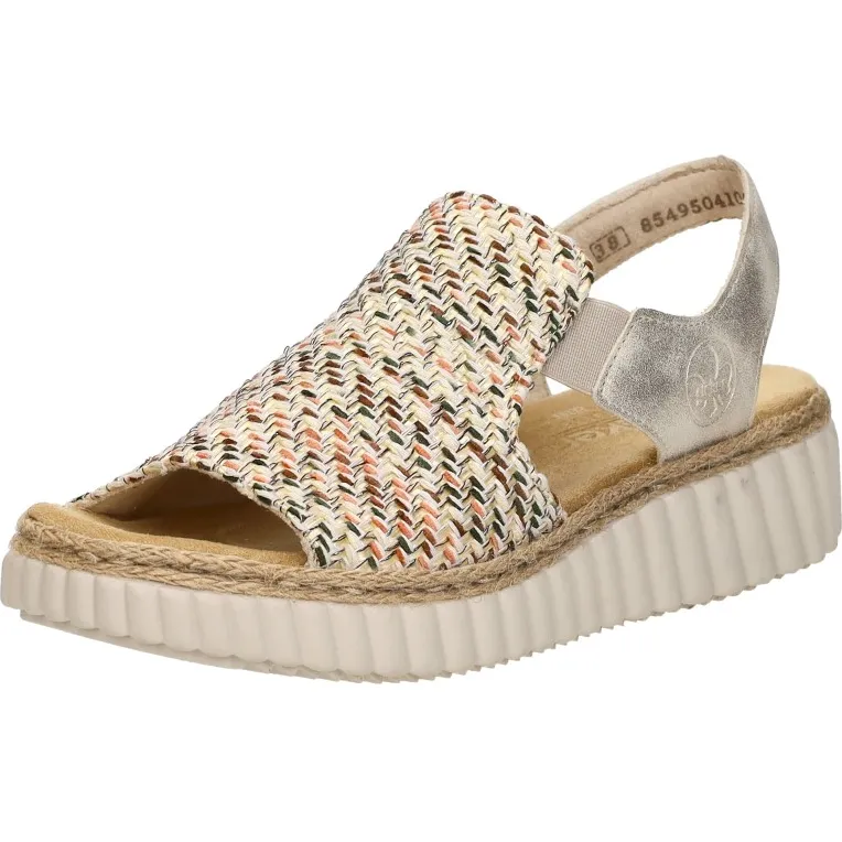 Rieker 62741 sandaal beige, foto 4
