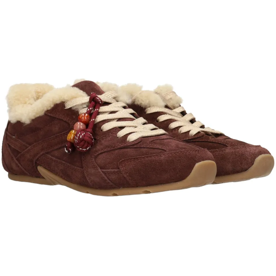 Poelman Jenn suède sneakers - bordeaux, foto 5