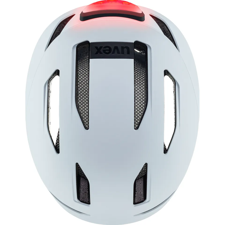 Uvex fietshelm Urban Planet LED cloud matt, foto 3