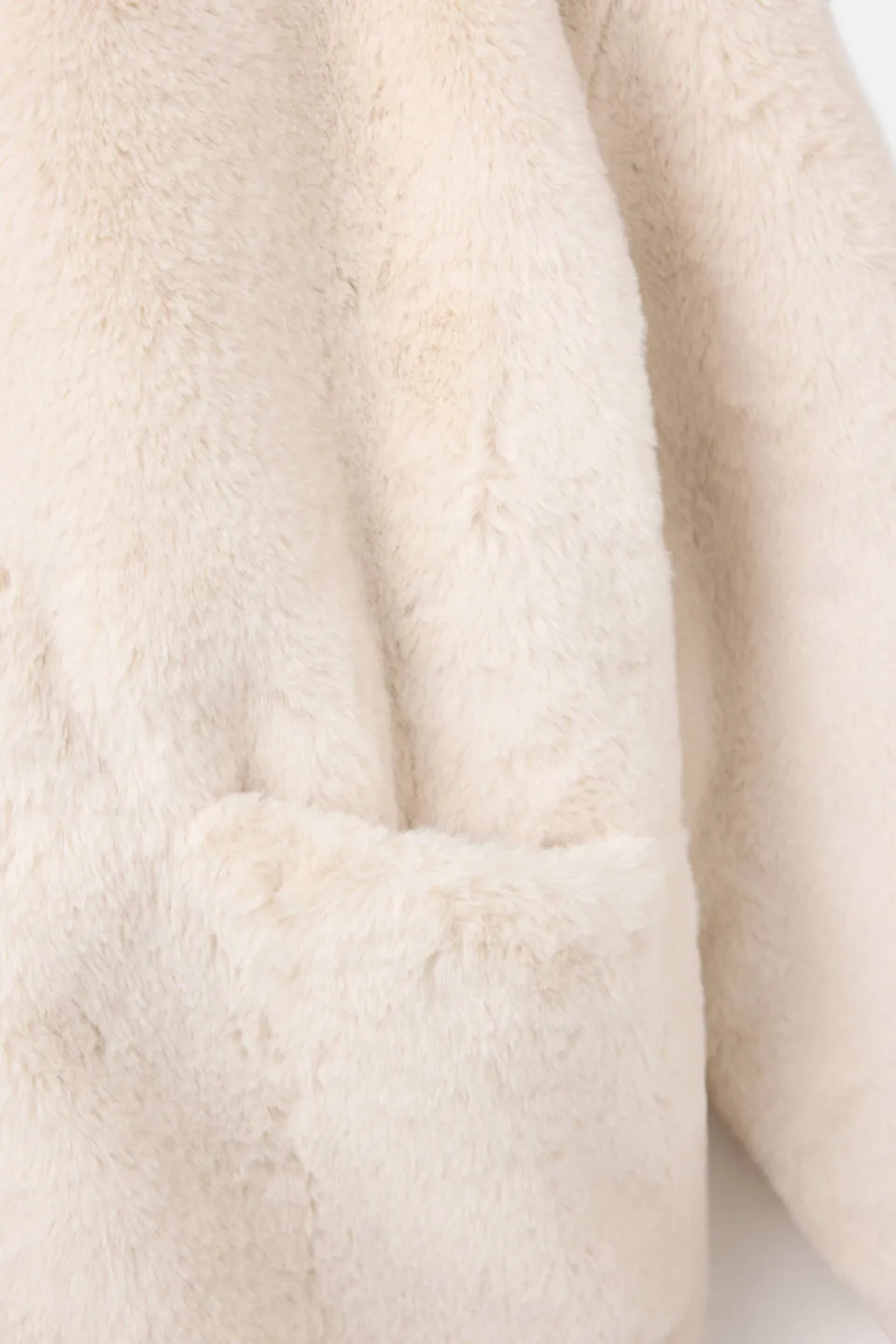 Mango imitatiebont winterjas met capuchon beige, foto 7