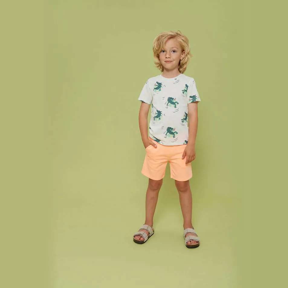 Sturdy Lagoon Legends sweatshort neon oranje