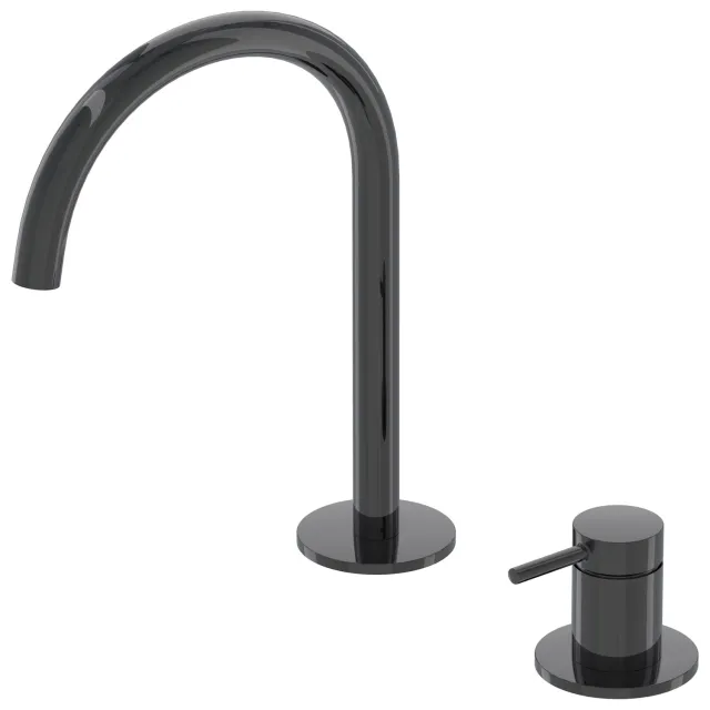 IVY Bond Coldstart 2-gats wastafelkraan zwart chroom PVD