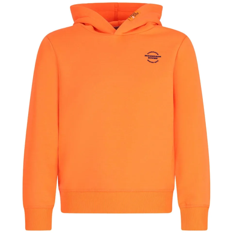 TYGO & vito hoodie met backprint - oranje, foto 2