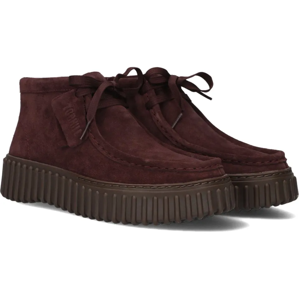 Clarks Torhill Moss veterschoenen bordeaux, foto 3
