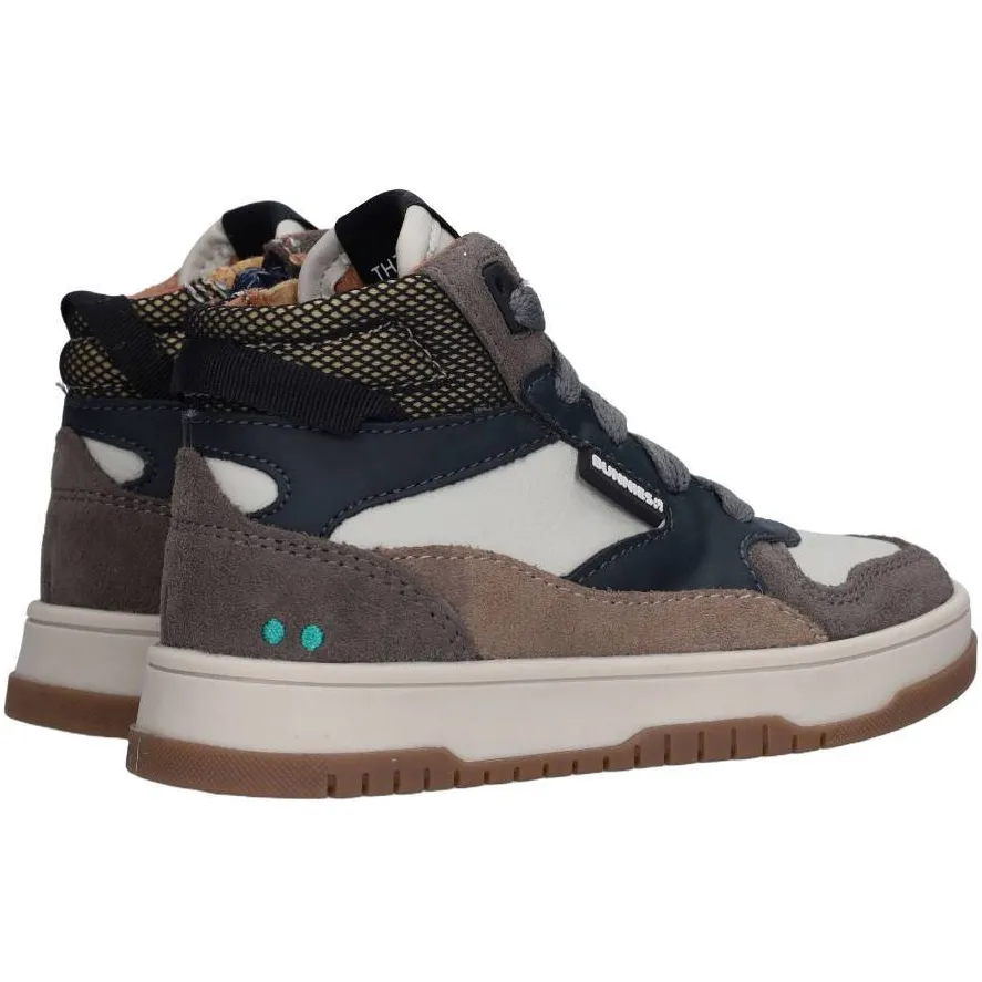 BunniesJR leren sneakers - antraciet/beige, foto 2