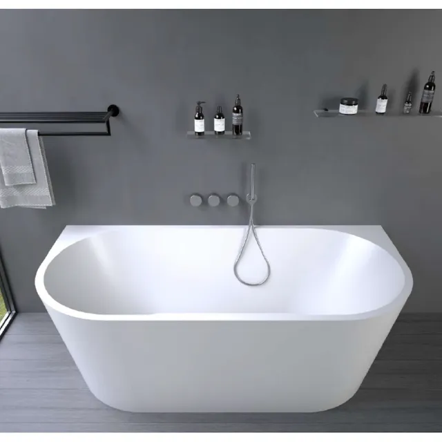 Ideavit Alexa halfvrijstaand ligbad mat wit