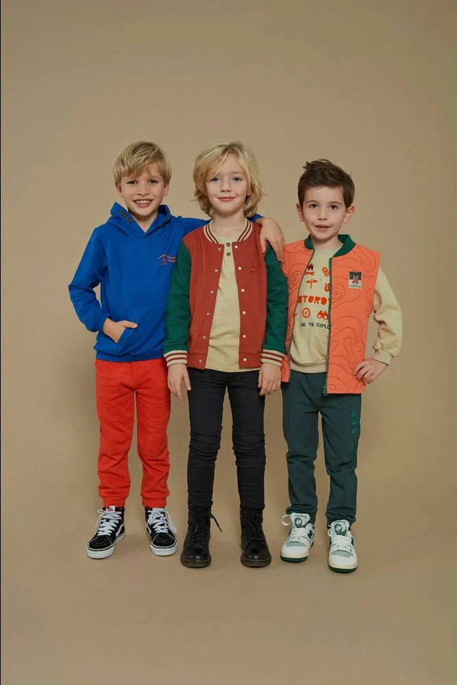 Sturdy sweater beige/oranje Chasing trails, foto 5