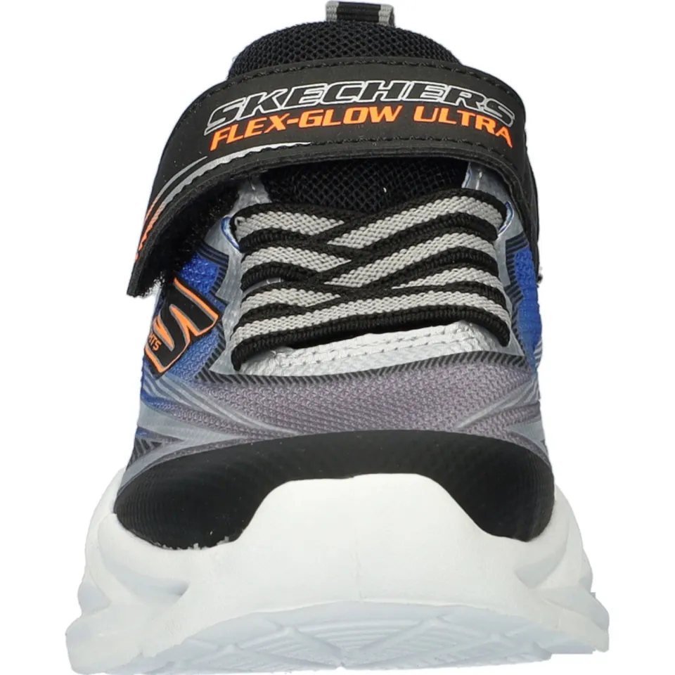 Skechers S Lights Flex-Glow Ultra chunky sneakers met lichtjes zwart/oranje, foto 2