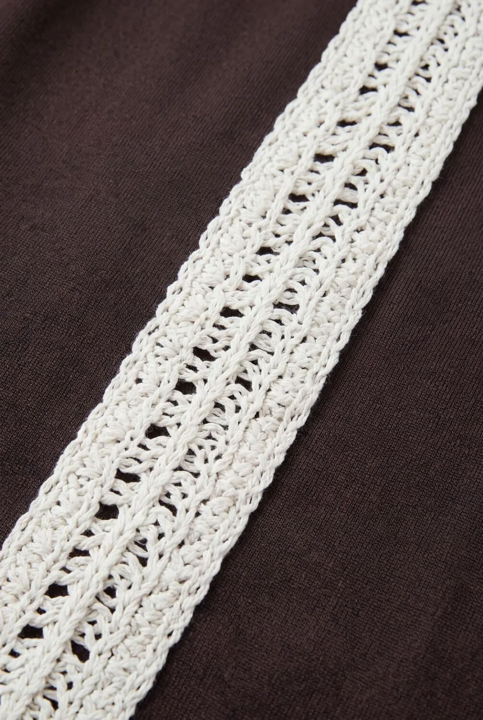 Z8 Nourayn wide leg broek donkerbruin, foto 6