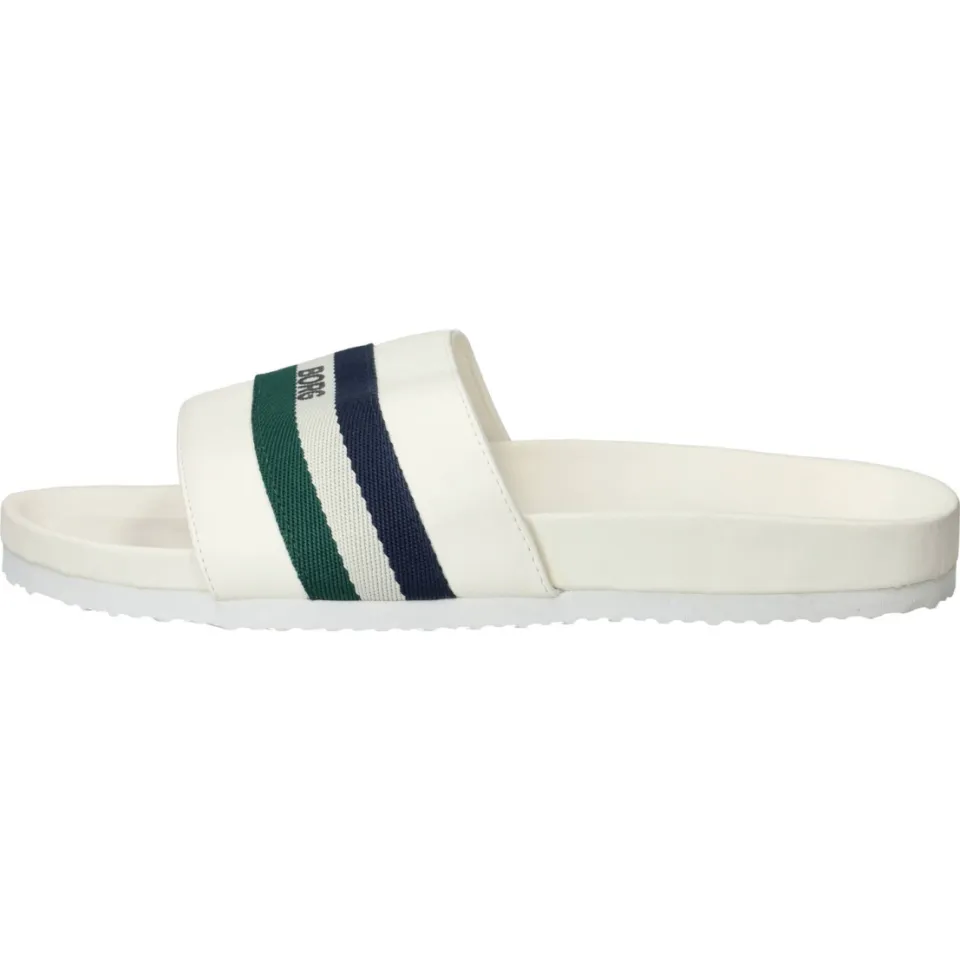 Björn Borg Heritage badslippers wit/zwart