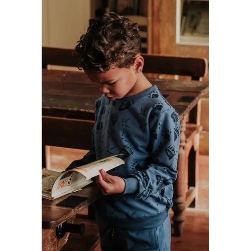 Koko Noko rechtvallende sweater met print - blauw, foto 5