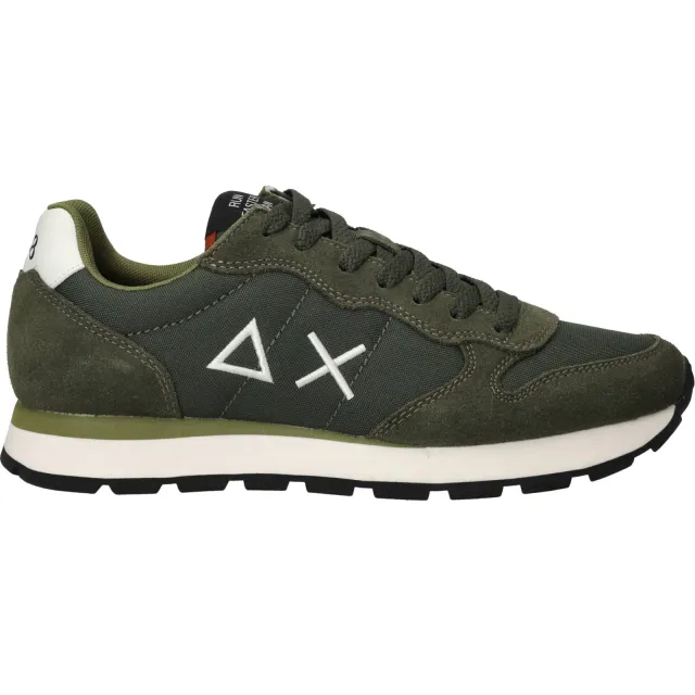 Sun68 Tom Solid lage sneakers groen