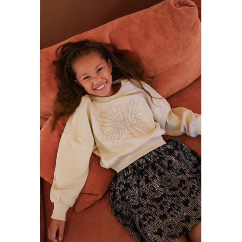 Like Flo oversized sweater met print - ecru, foto 3