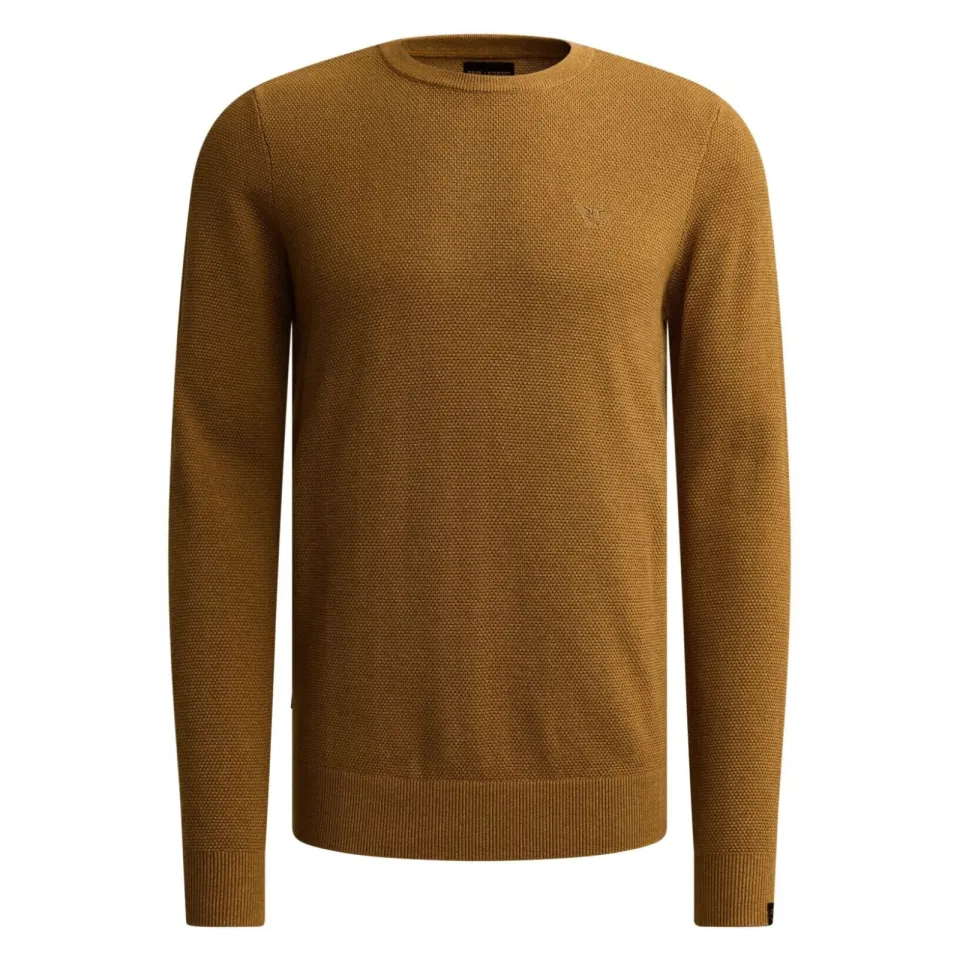 PME Legend regular fit gebreide trui - goudbruin, foto 2