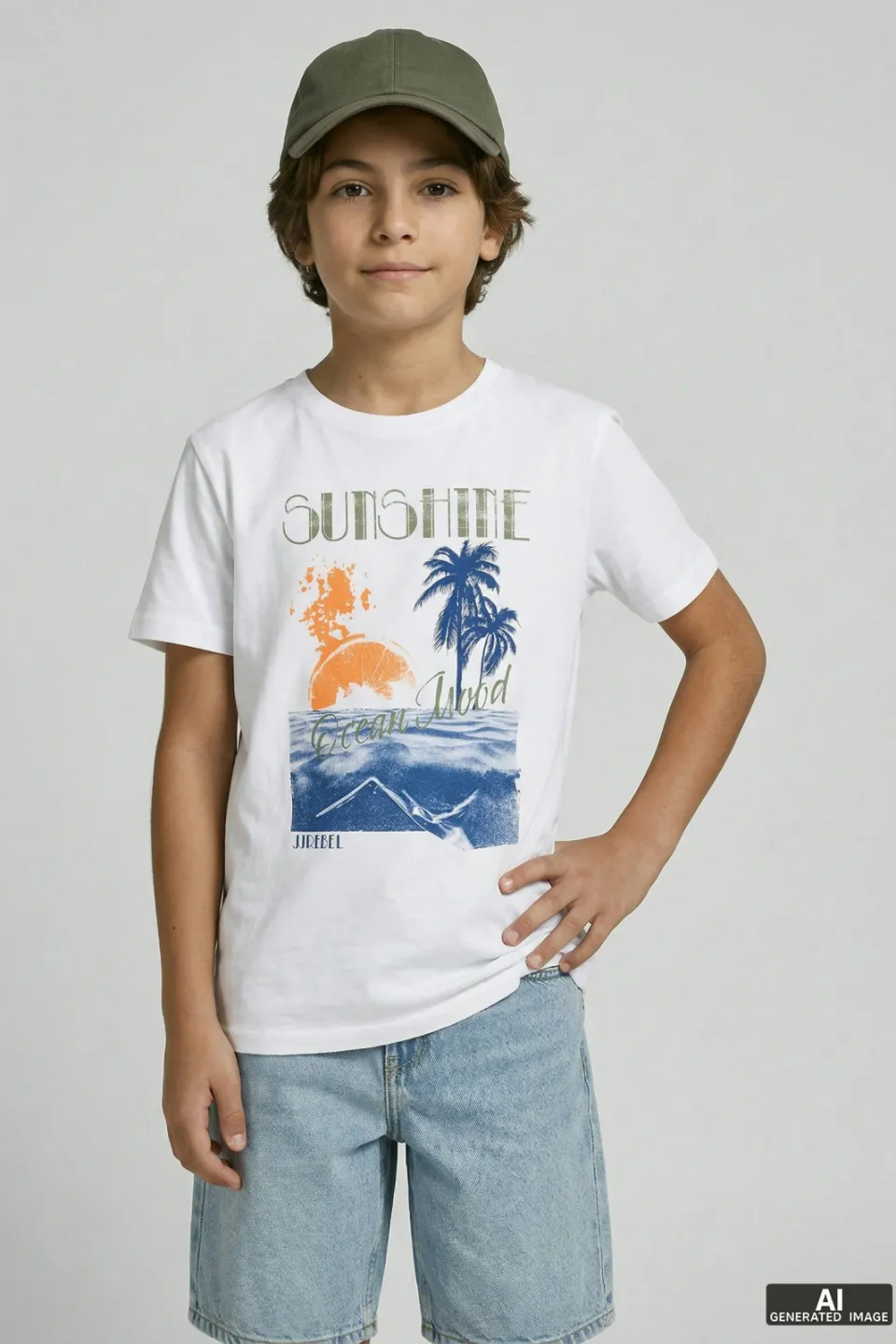 JJ Rebel JUNIOR T-shirt wit, foto 5