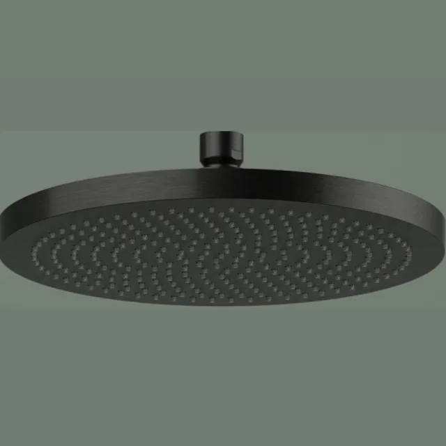 Hotbath Hoofddouche Hotbath Ace Rond 23 cm Geborsteld Zwart PVD