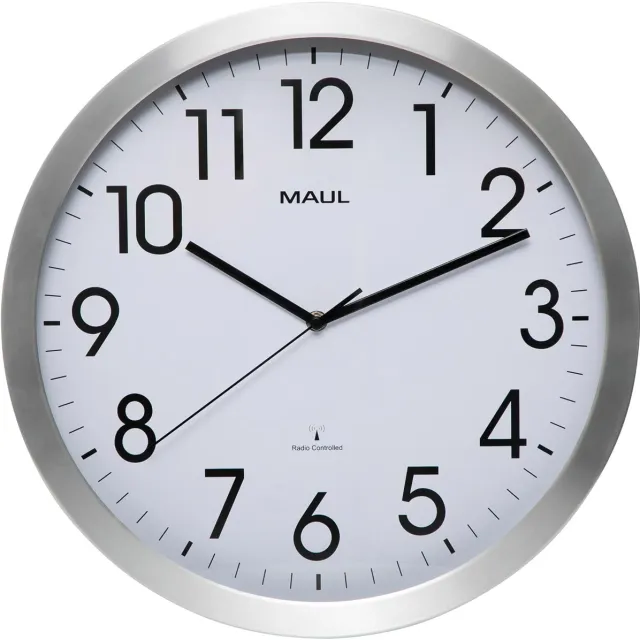 Maul MAULmove radiogestuurde wandklok zilver, foto 2