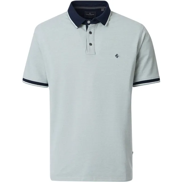 Casa Moda T-shirt Casamoda Polo Piqué Contrast Lichtgroen