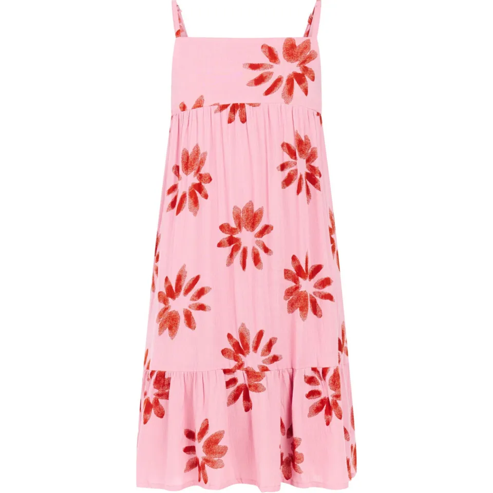 Protest gebloemde zomerjurk roze, foto 3