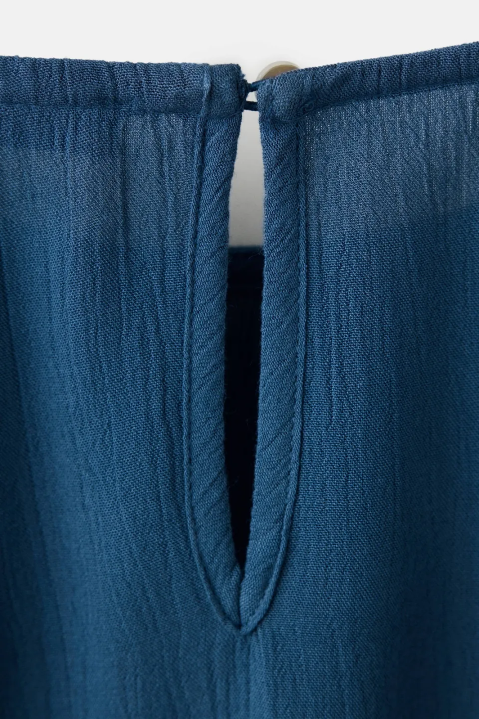 Mango rechtvallende blousetop donkerblauw, foto 7