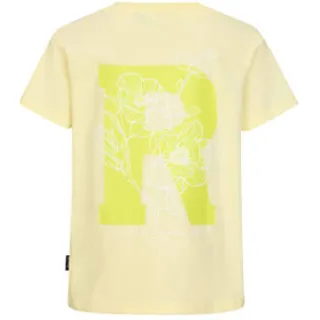 Retour Jeans T-shirt met backprint lichtgeel, foto 4