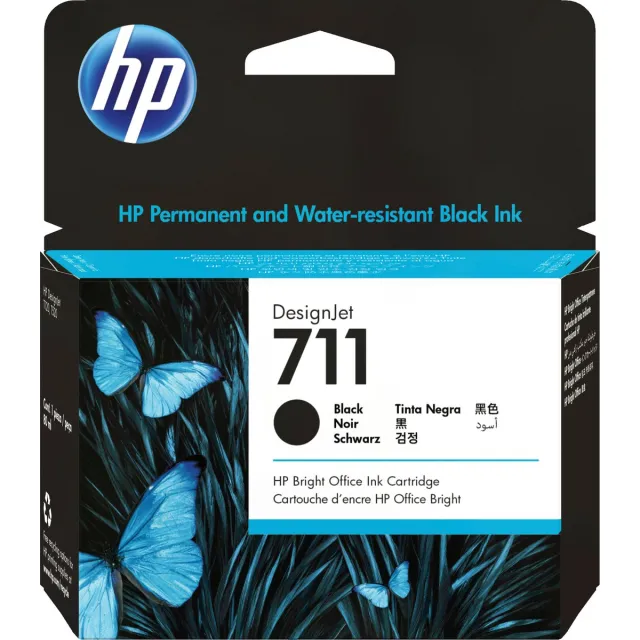 Hp Nr.711 CZ133A Inktcartridge HC Zwart black