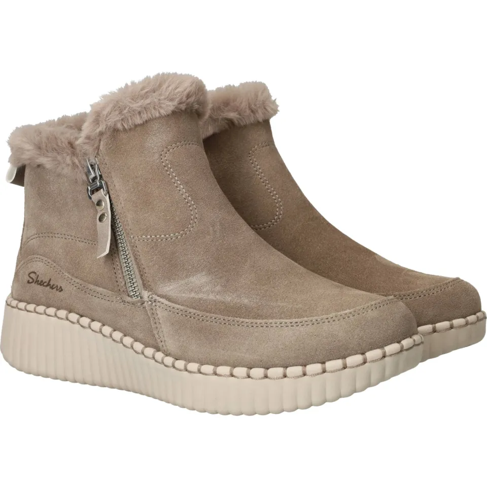 Skechers Relaxed Fit Wilshire BLVD Fresh Zip enkellaarsje taupe, foto 3