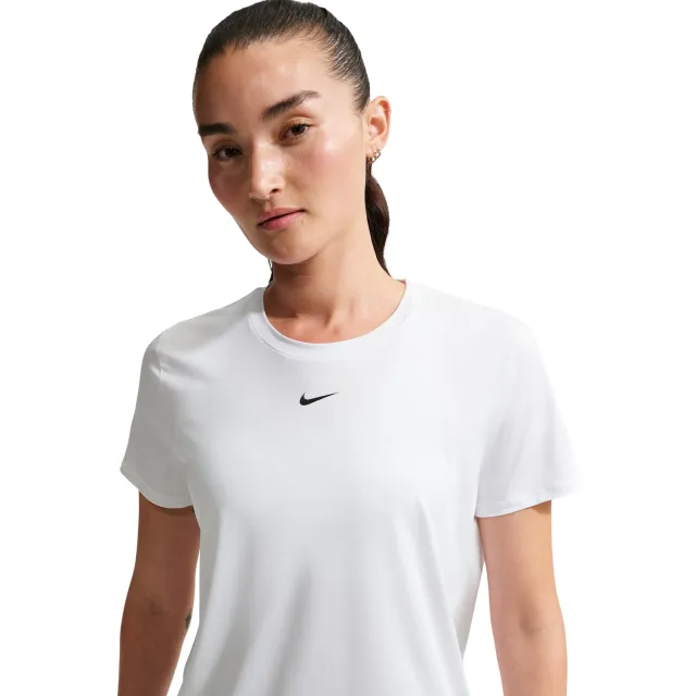 Nike Classic T-shirts Dames - Wit - Katoen Jersey, foto 2