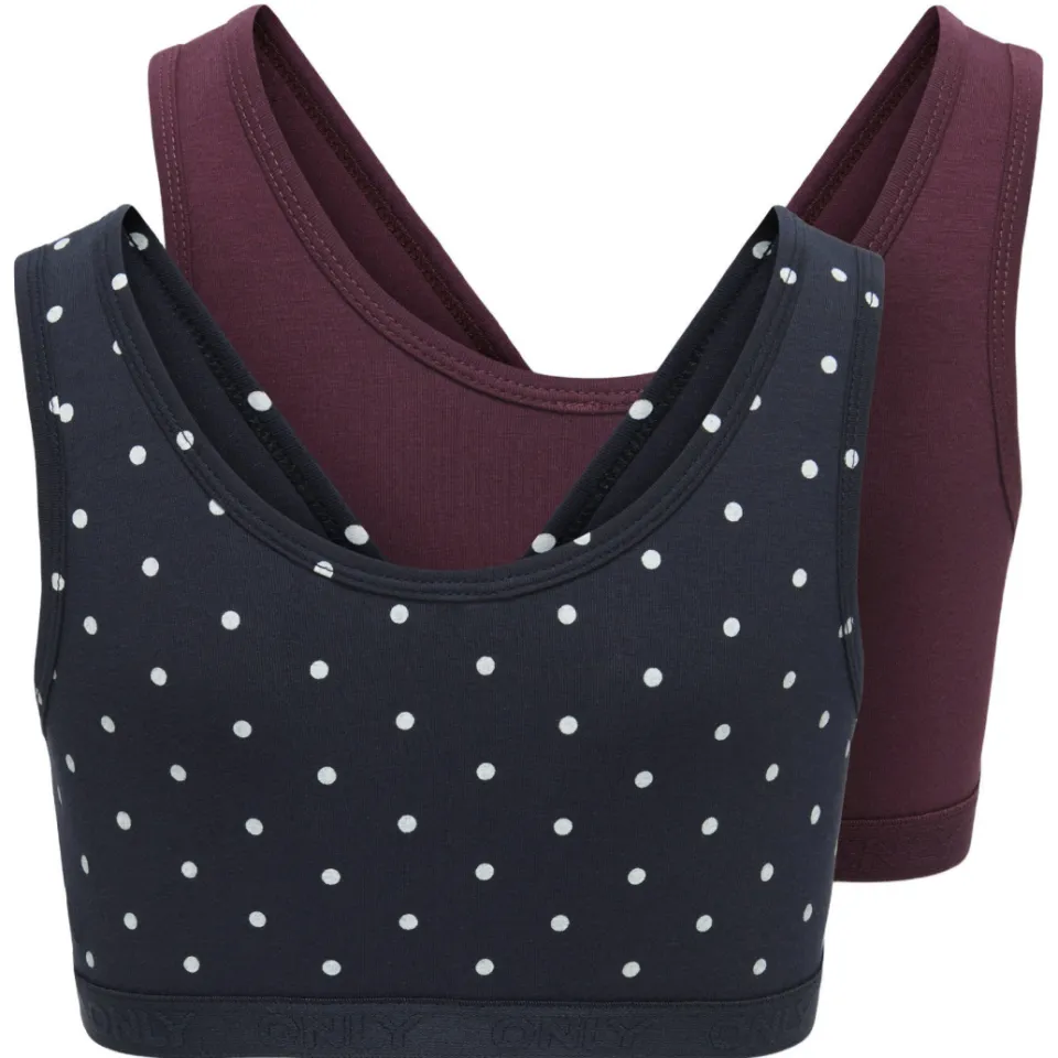 Only KOGLOLA bh-top paars en donkerblauw, foto 3