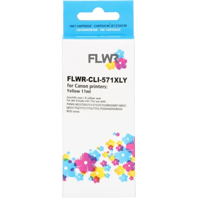 FLWR Canon CLI-571XL geel (Huismerk (compatible))