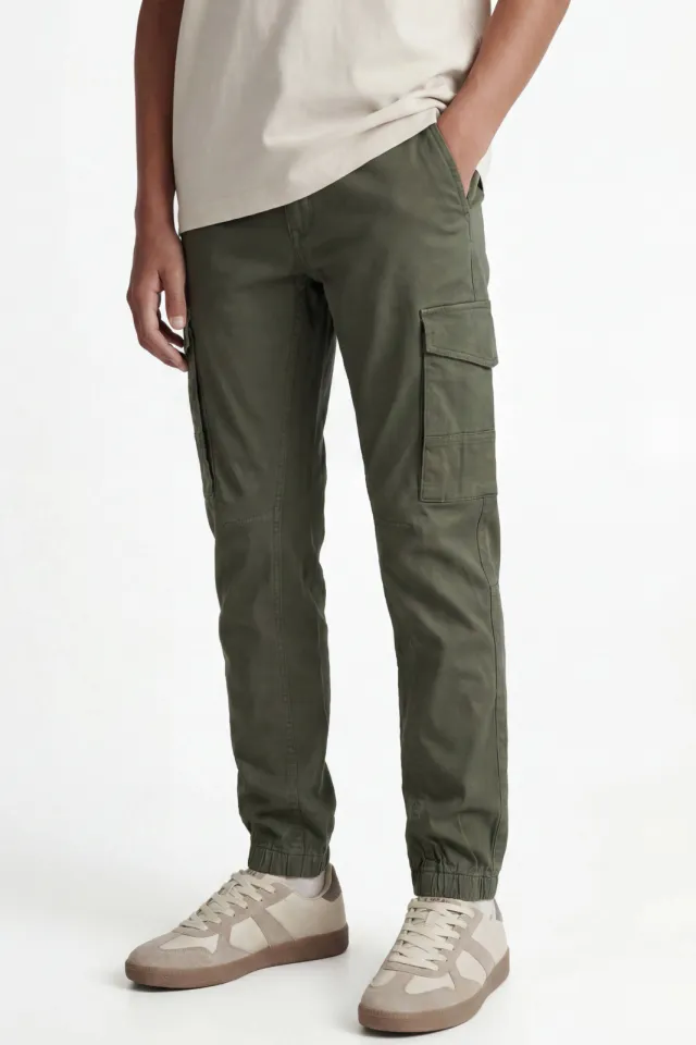 Jack & Jones Paul Flake cargobroek olijfgroen, foto 4