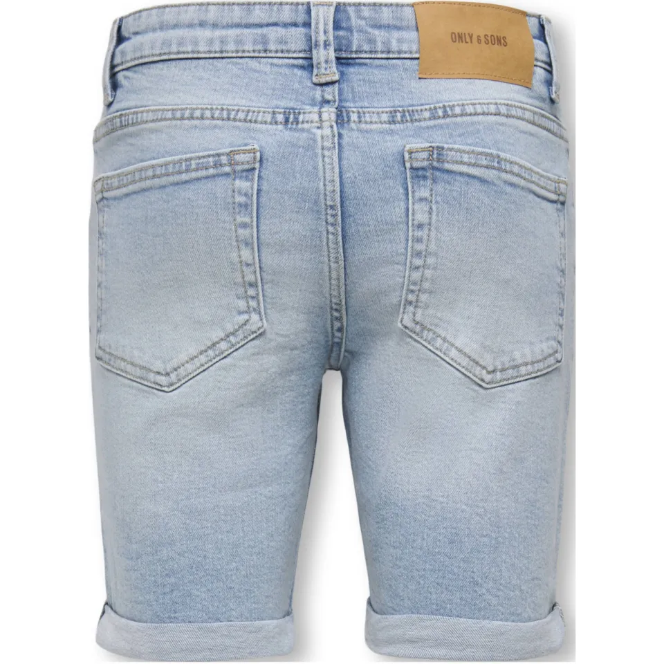 Only & Sons korte broek light blue denim, foto 4