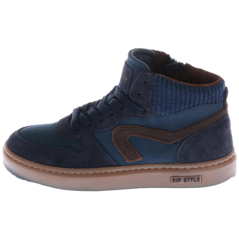 Hip suède sneakers - donkerblauw, foto 4