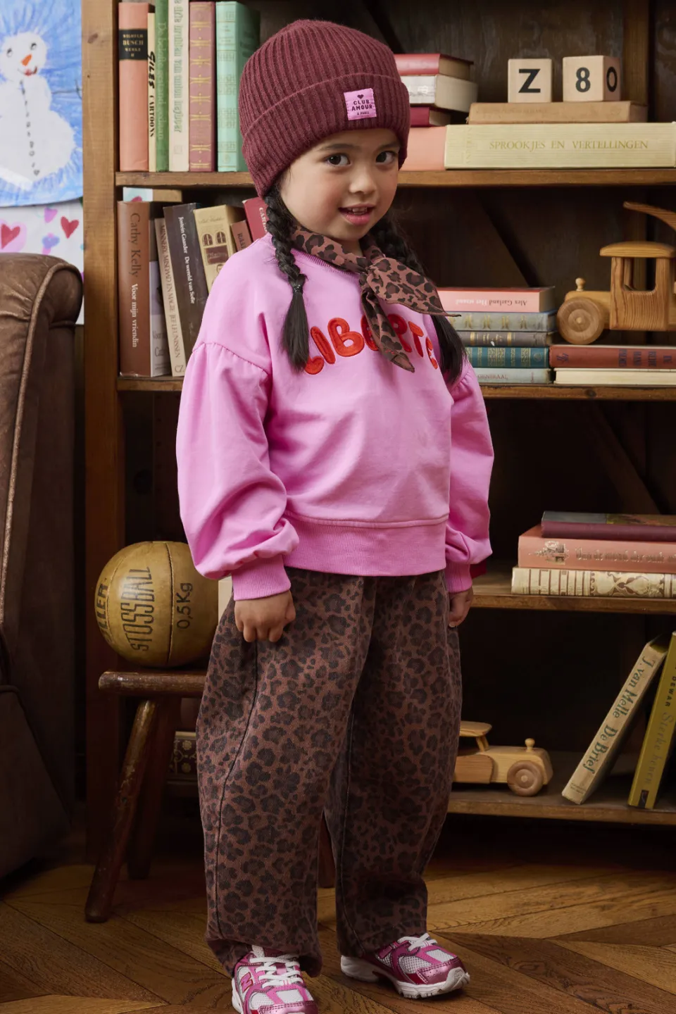 Z8 mini Molly baggy broek bruin/zwart, foto 8