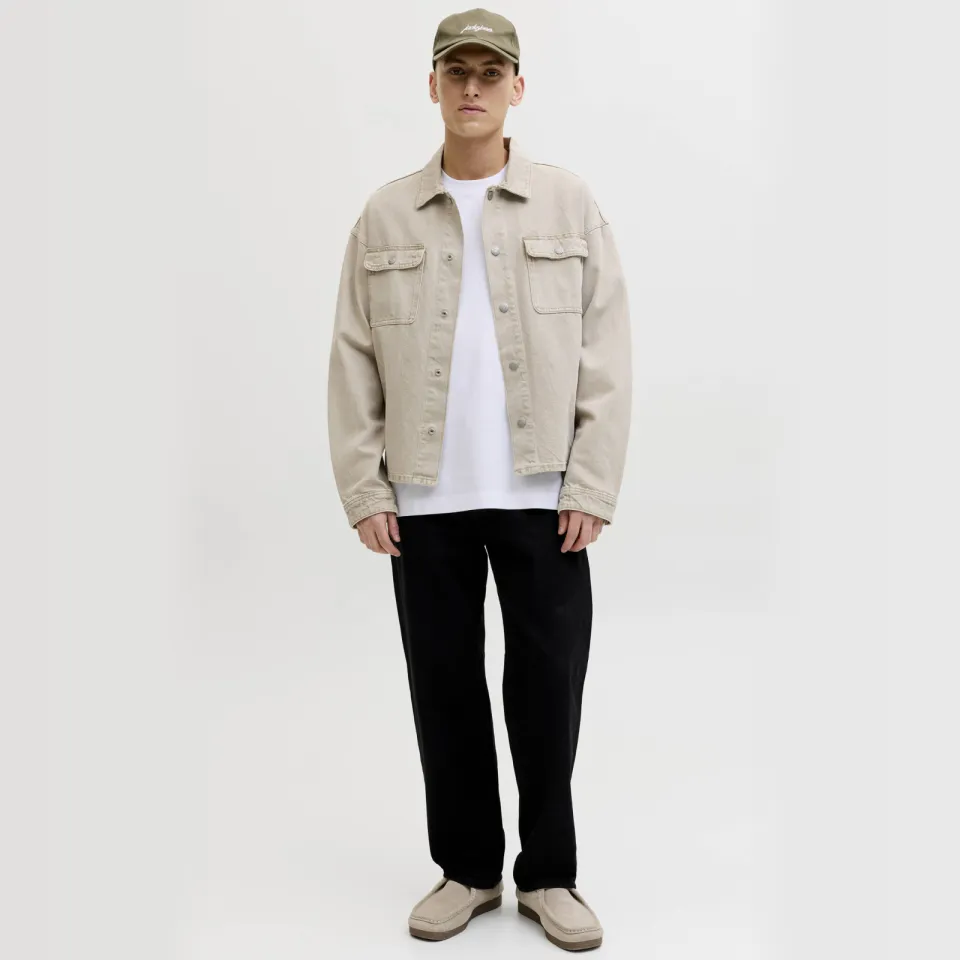 Jack & Jones ESSENTIALS oversized T-shirt wit White