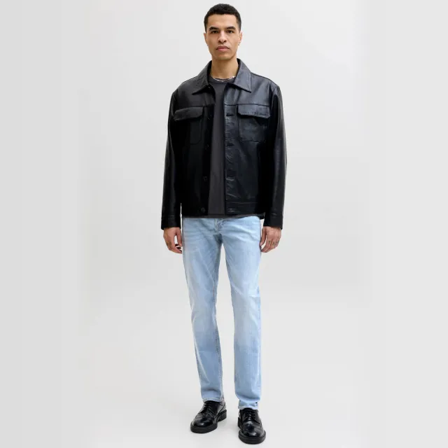 Jack & Jones JEANS INTELLIGENCE slim fit jeans JJIGLENN JJORIGINAL blue denim