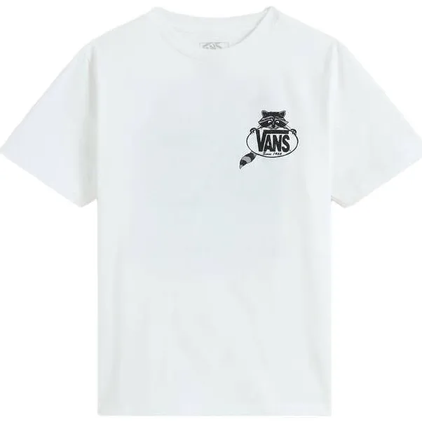 Vans rechtvallend T-shirt met backprint wit