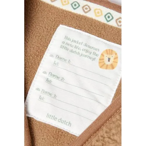 Little Dutch teddy gilet met patches - bruin, foto 3