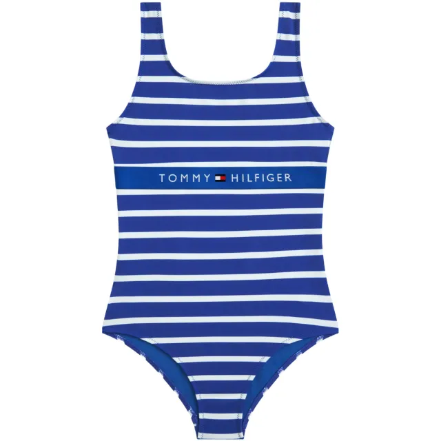 Tommy Hilfiger gestreept badpak blauw/wit